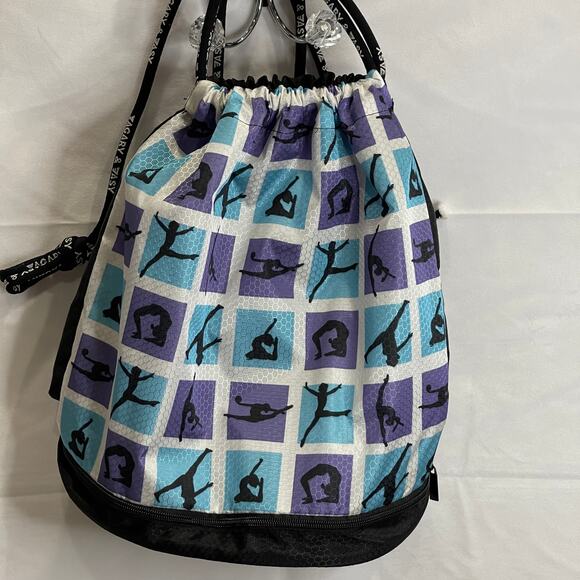 Danskin Agary & Asy Gymnastic Yoga workout draw string tote tote (Pre-Owned) - Picture 2 of 5